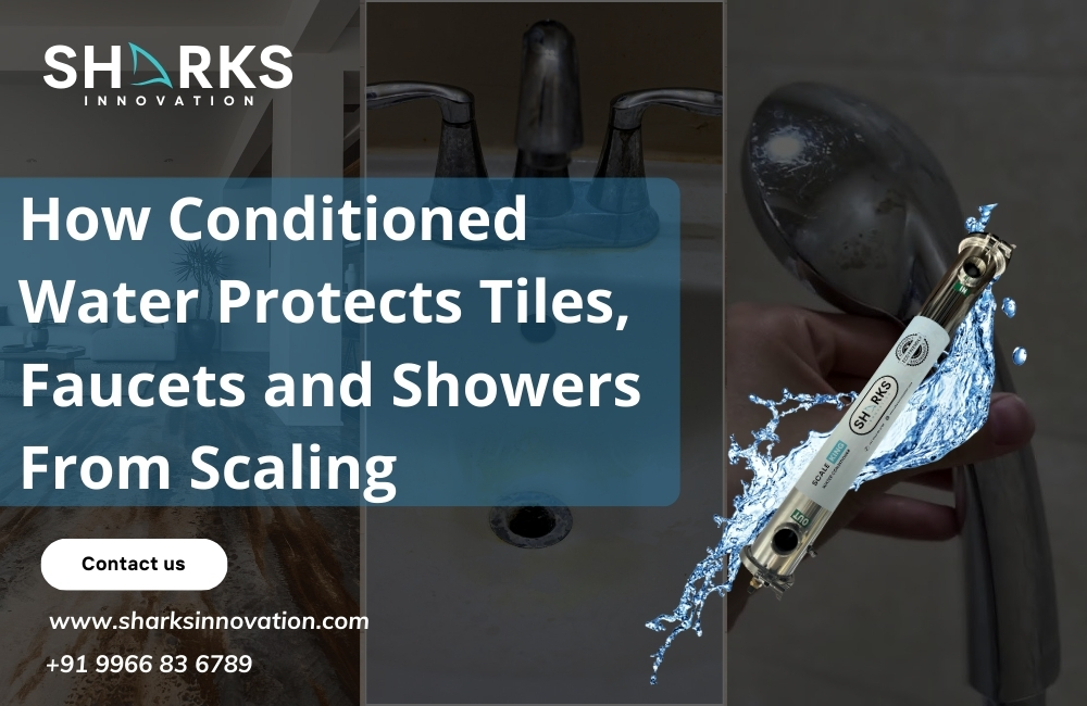 How Conditioned Water Protects Tiles, Faucets, and Showers from Scaling